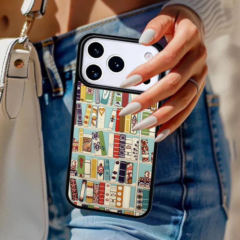 

Read Books illustration Phone Case For iPhone 17 Air 14 15 13 12 Max Cover For Apple 16e 11 Pro Max Plus Coque iPhone 14