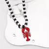Playful Red Lobster Design Necklace Use Friendly Alloy Enamel Jewelry Lightweight Accessory For Holidays Or Everyday Use