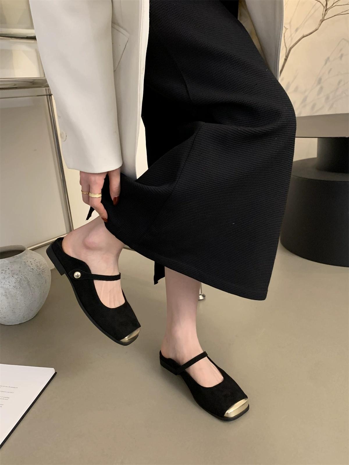 

Новые брендовые женские туфли на плоской подошве, модные сетчатые женские элегантные туфли Мэри Джейн с мягкой подошвой, балетки для улицы, высокое качество 40 чёрный