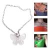 Butterfly Necklace Female Temperament Niche Ot Buckle Collarbone Chain Korean Version Student Adjustable Chain Jewelry
