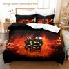 New Firefighter Rescue Bedding Set Single Twin Full Queen King Size Bed Set Aldult Boys Bedroom Duvetcover Set 3D Bed Sheet Set
