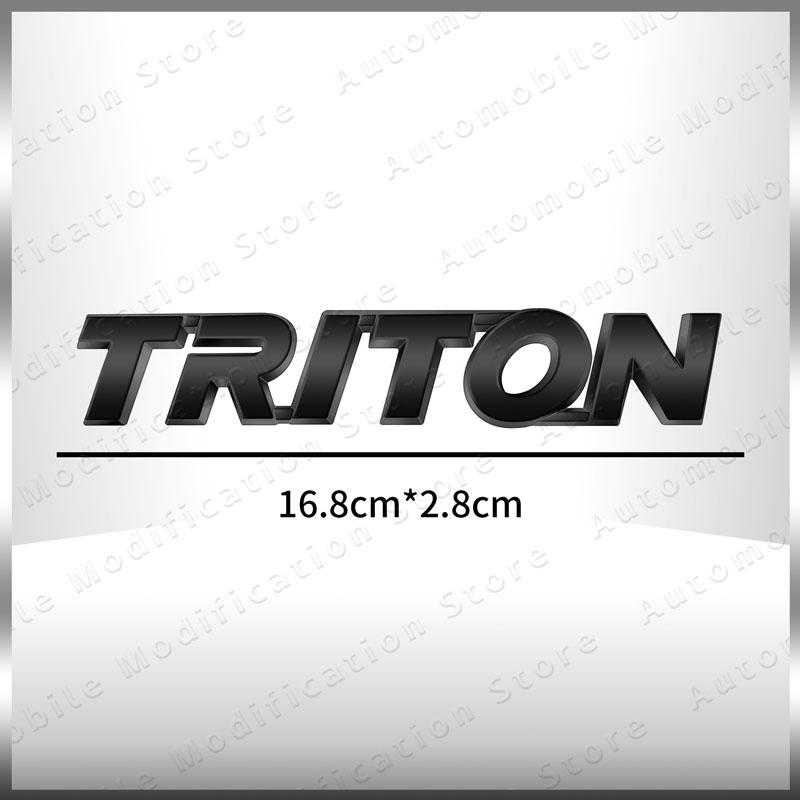 1Pc 3D ABS Plastic Decor Letter Logo Emblem Rear Trunk Decals Sticker For Mitsubishi L200 Triton Auto Accessories