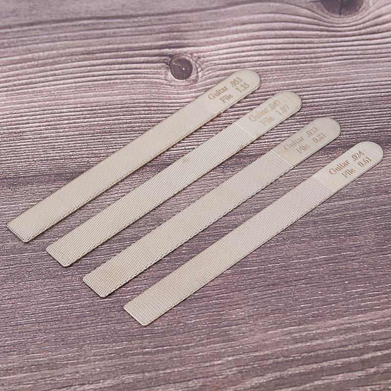 Luthier Filing Set Includes Stainless Steel Guitar Nut Repair Tool Bass File Set Suitable for Nut Slot Filing and Repair
