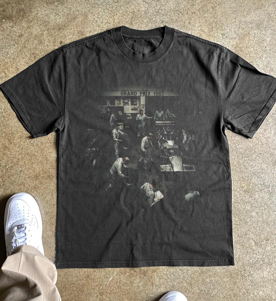 Grand Prix 1983 Vintage Racing Graphic T-Shirt Retro 80s Motorsport Tee XL