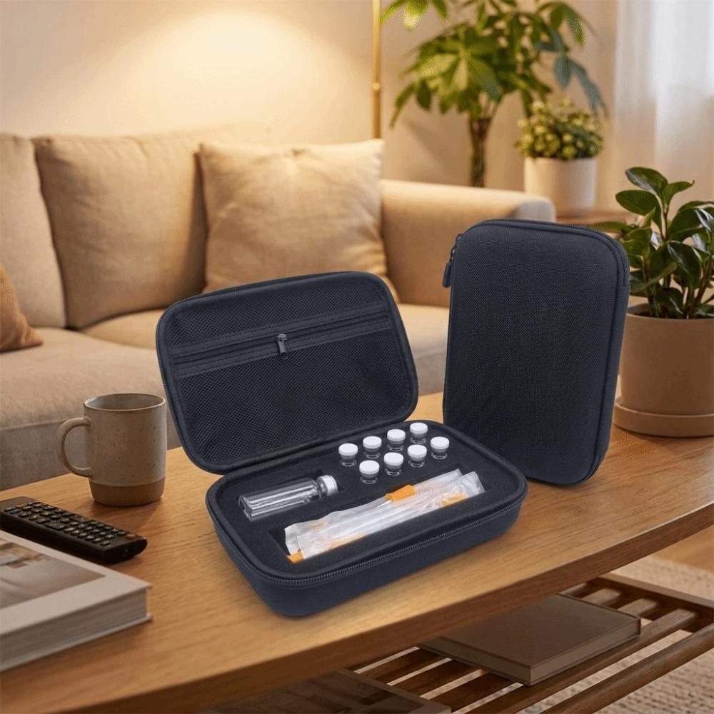 Waterproof Insulin Vial Protector Multiple Slots Insulin Organizer Home Use
