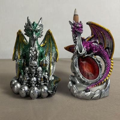 Battle Dragon Resin Reflux Incense Burner Indoor Incense Path Yoga Decoration Reflux Incense Burner Incense Burner Decoration