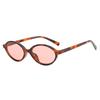 Oval Small Frame Sunglasses Stylish  Student Style UV Protection Sunglasses Transparent Leopard Oculos Glasses for Women