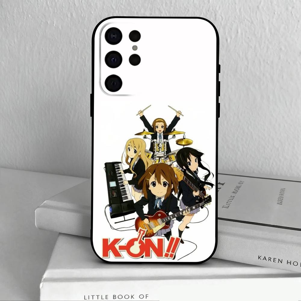 K-K-ON M-Music G-Girls   Phone Case For Samsung S25,24,23,22,30,21,10,9,Ultra,Plus,Lite,FE,4,5 G Soft Black Case
