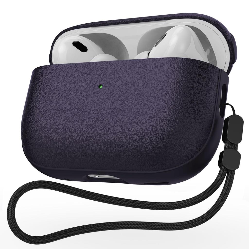 Nouveau Étui pour écouteurs AirPods Pro 3 Texture cuir Pour AirPods Pro 3ème génération Étui de protection avec cordon pour AirPods Pro3