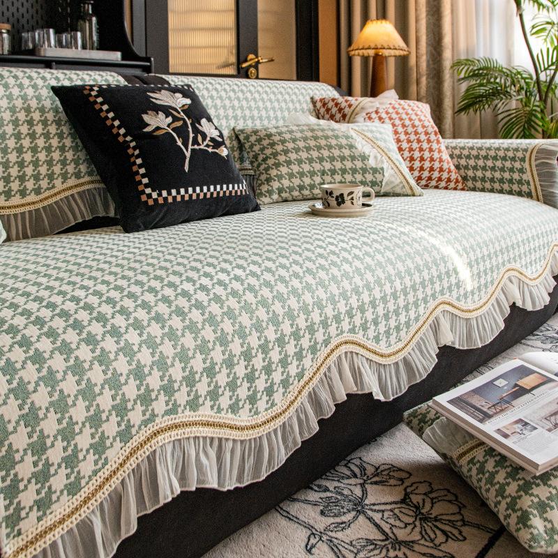 French Chenille Straight Row Sofa Cushion Universal In All Seasons 2025 New High-end Non-slip Seat Cushion Special-shaped Cover Towel