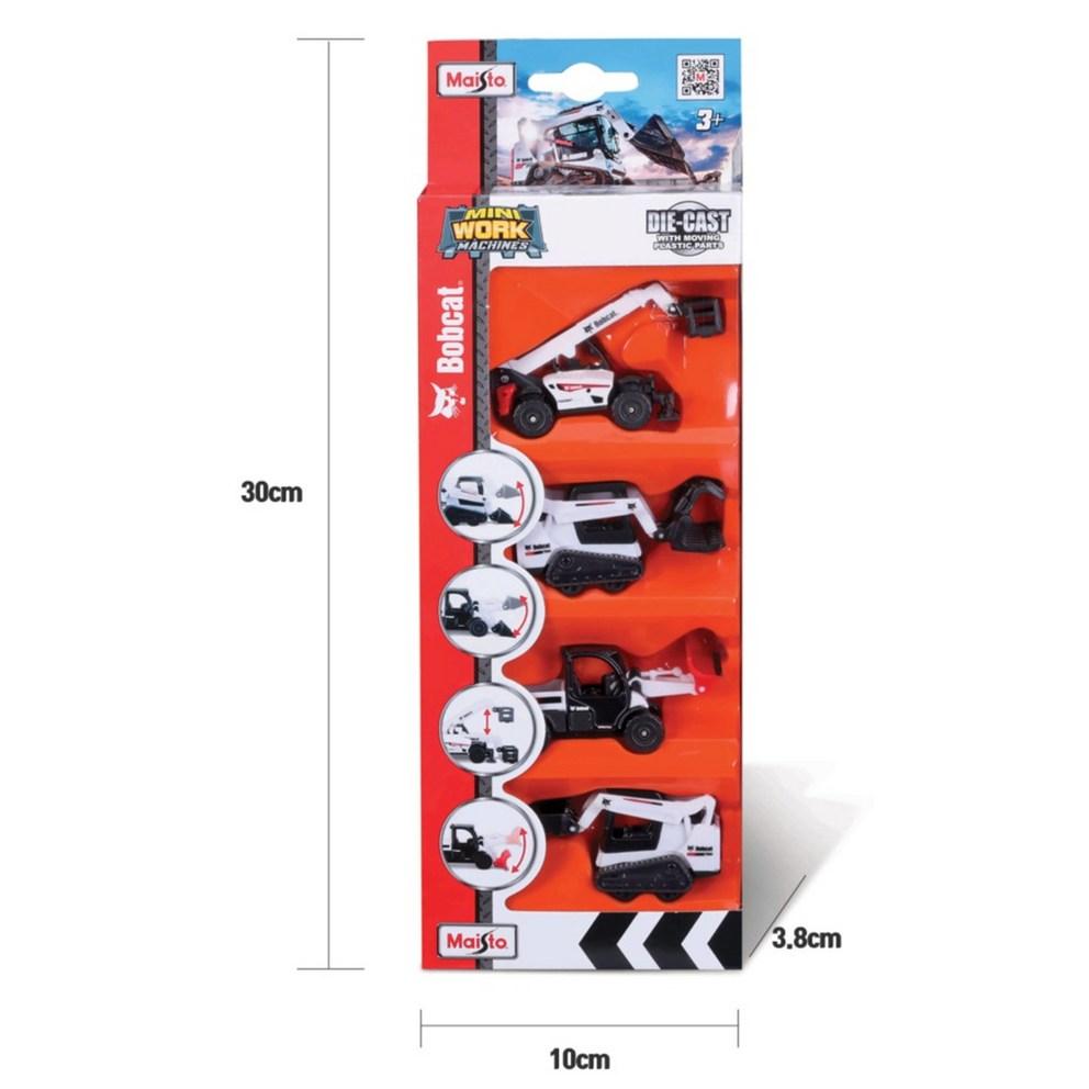 Maisto Bobcat Heavy Equipment Toy Set - 4 Vehicles