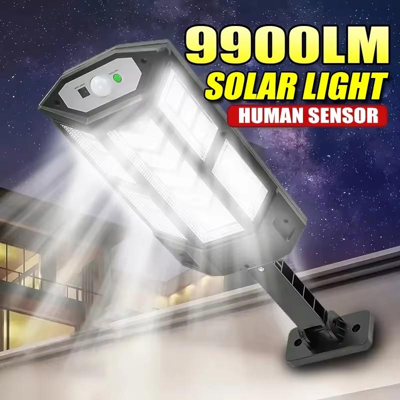 9900LM Neueste Leistungsstarke Solar Lichter Outdoor Solar Lampe Von Motion Sensor 4 Modus Wasserdicht IP65 Solar Garten Licht Straße Hof Laterne