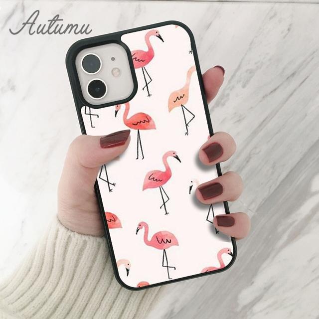 Animal Flamingo Phone Case for iPhone 11 12 13 14 Pro Max Mini X XR XS SE 2020 5 6S 7 8 Plus Samsung Galaxy S21 S22 Cover Shell