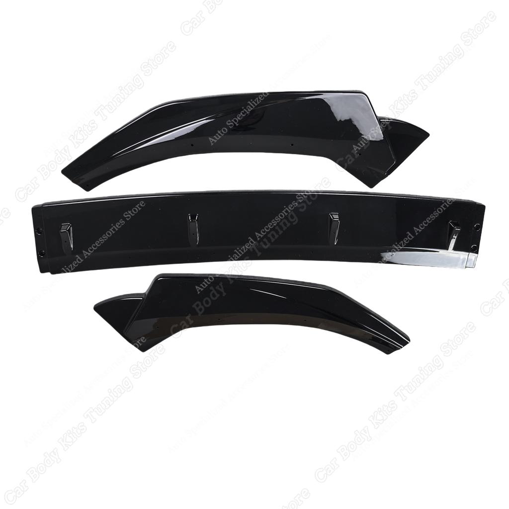 Maxton Style ABS Car Front Bumper Lip Spoiler Splitter Diffuser For Peugeot Partner III Van 2018-2023 Pre-Facelift Bodykits
