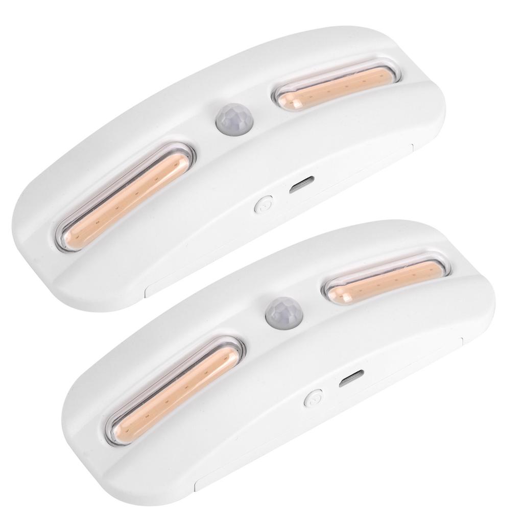 Household 2COB USB Night Light Human Body Induction Lamp for Wardrobe Cabinet Corridor(Purple