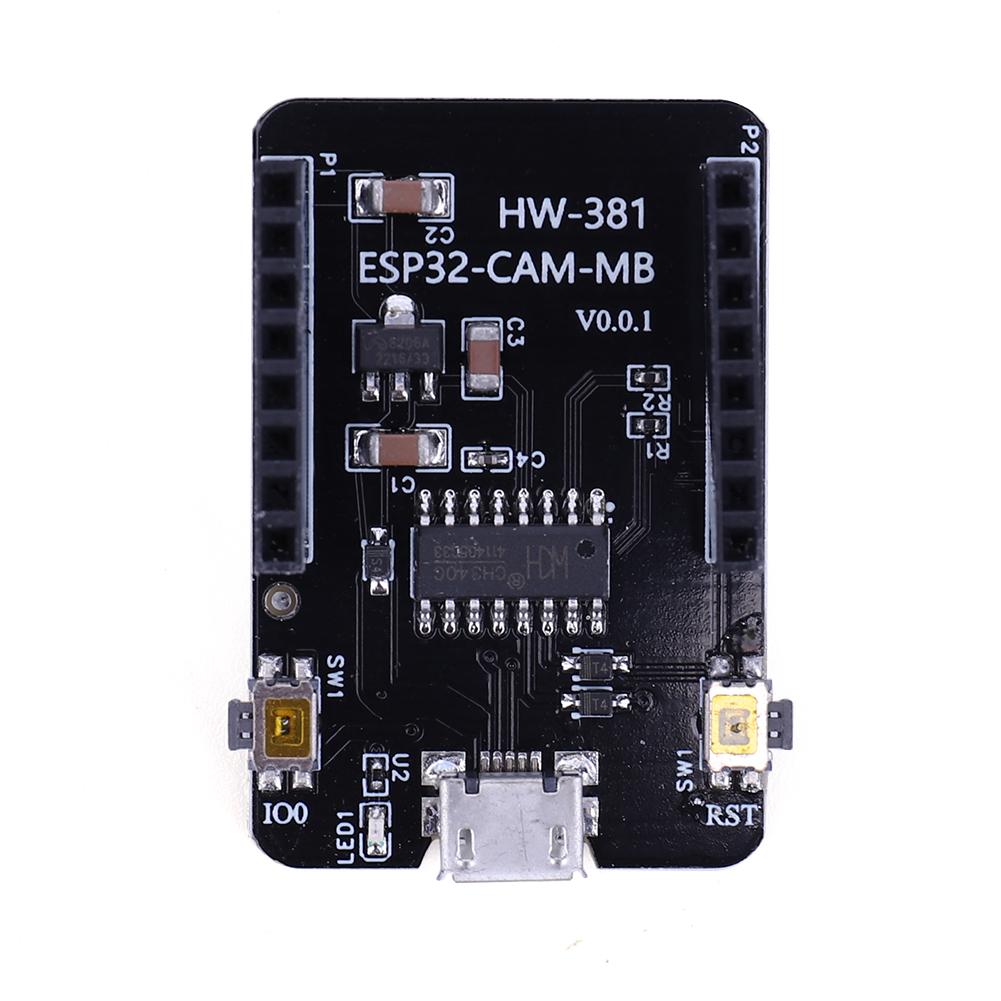 ESP32-CAM-MB Programmieradapterplatine CH340 Seriell zu USB Backplane TTL Downloader Modul 4,7V-5,3V für ESP32-CAM Modul
