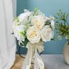 Bridal Bouquets for Wedding, Simulation Rose Bride Wedding Bouquet Wedding Decorations for Ceremony, Anniversary