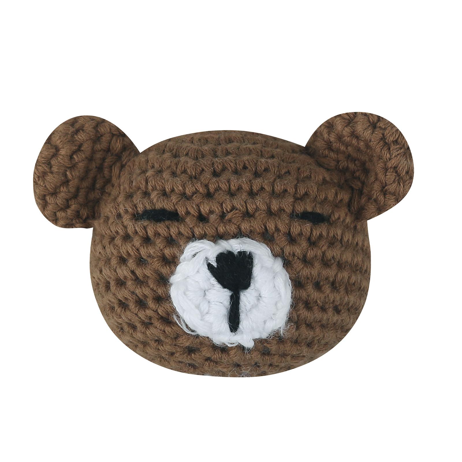 

Зажим для детской соски, аксессуары для самостоятельного вязания крючком, погремушка в виде кролика, игрушка для прорезывания зубов у младенцев, морозильник, прорезыватель для новорожденных, подарок для душа 3