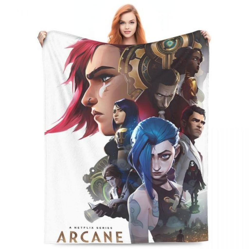 Arcane Blanket 3DPrint Soft Rug Winter Warm Plush Soft Fluffy Blanket With Weight for Sofa Home Decoration Gift for Your Friends