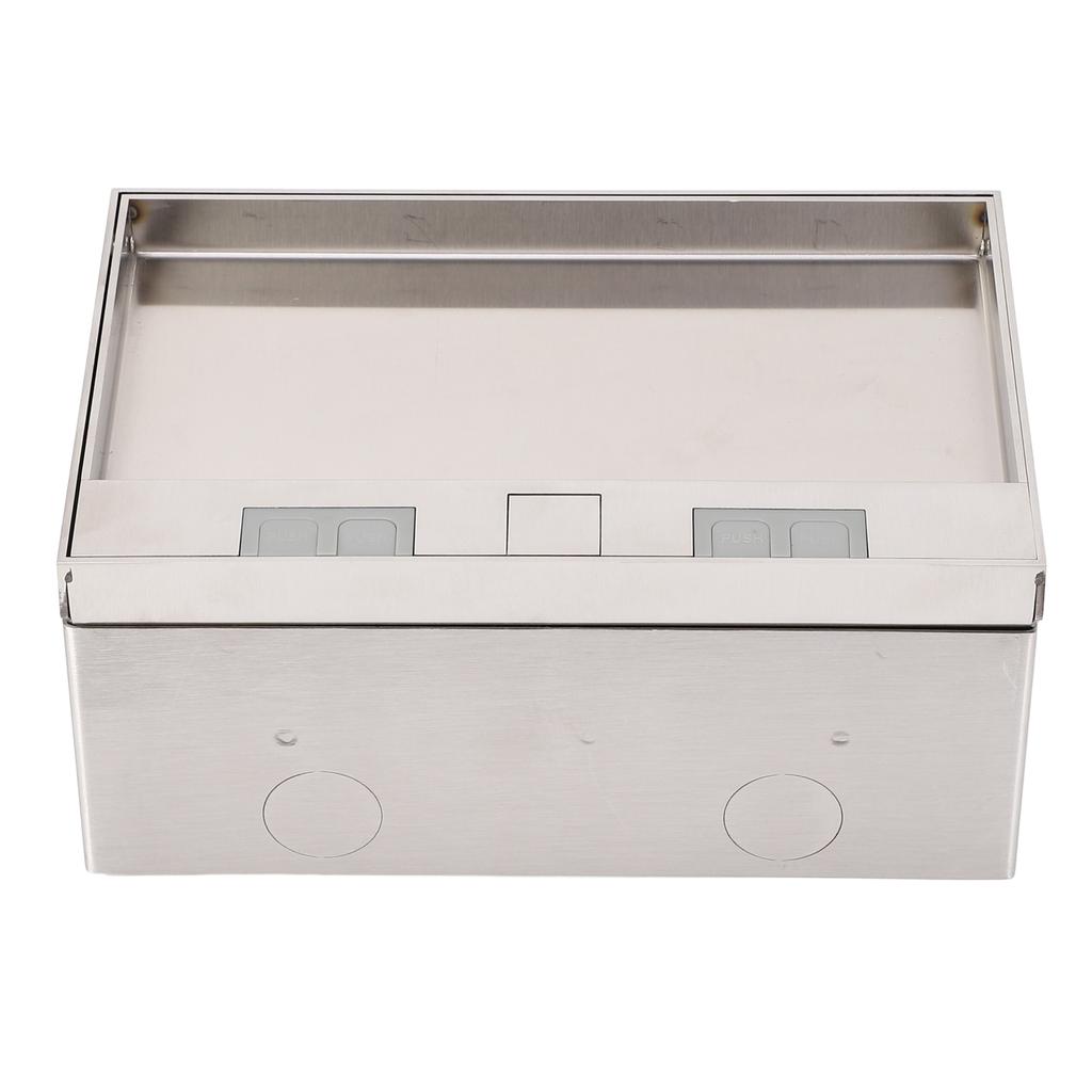 Recessed Floor Socket 4000W 3 Outlets Embedded Floor Receptacle Box for Office Hotel School