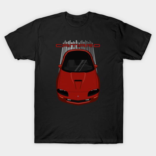 Men Black Print T-shirt Camaro 4Th 1993-1997 - Cayenne Red No-Cut Transfer Paper Print Cotton Tshirt XL чёрный