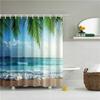 Beautiful Scenic Forest Mountain Shower Curtains Fabric Waterproof Polyester Bathroom Curtain For Bath With Hooks 180X180Cm