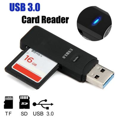 מתאם קורא כרטיסי זיכרון מיני USB 3.0 Micro Secure Digital TF למחשב נייד