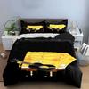 Yellow Cartoon Character Playing Guitar. Bedding Sets Duvet Cover Sets Duvet Covers Pillowcases(1 * Duvet Cover 2 * Pillowcases, Without Duvet Insert)