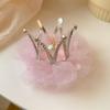 Fashion Cute Zinc Zinc Alloy Gauze Pearl Headdress Rhinestone Girl Hairpin Hair Accessory Headwear Hair Clip