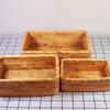 Household Wicker Bread Storage Basket Display Tray Decorative Empty Gift Basket