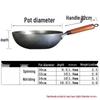 ZISIZ Traditional Hand-Forged Iron Wok