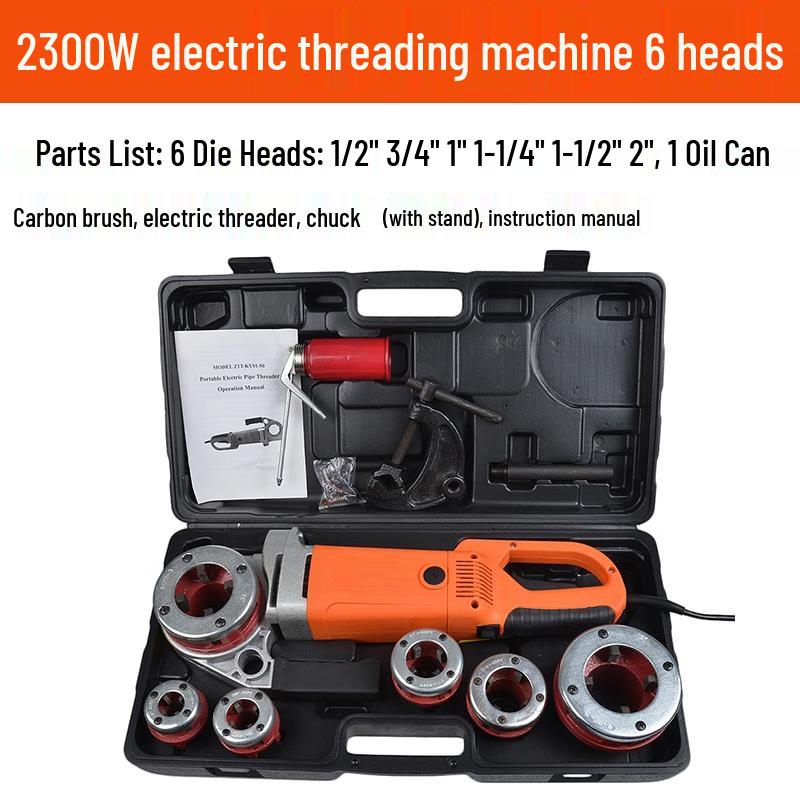 MUFAN Handheld Electric Pipe Threading Machine CN plug (adapter included)