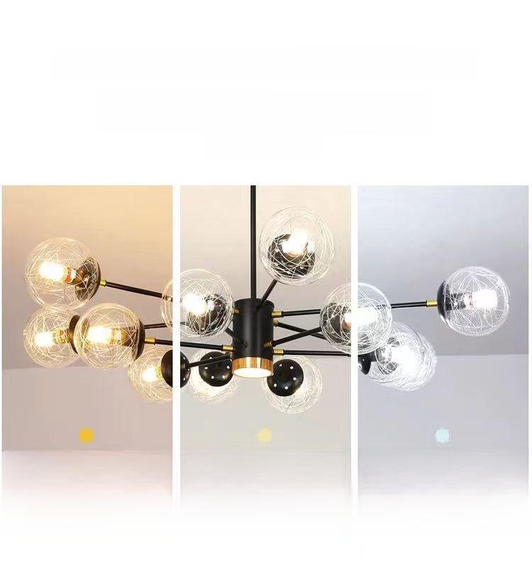 Magic Bean Milky White Glass Ceiling Lamp Shade for Restaurants and Living Rooms Chandelier