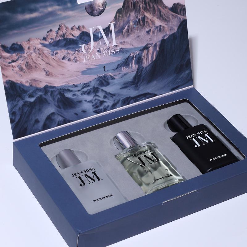 Yixiang Men's Perfume Gift Set - Long-lasting, Light Blue Earth Mineral Fragrance, Popular Douyin Scent.