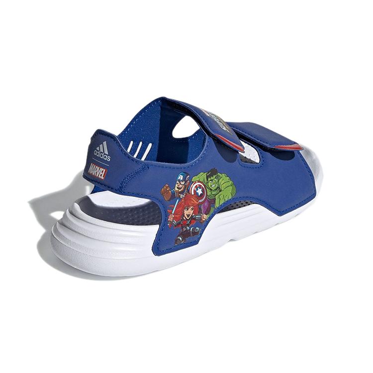 adidas Adventures Swim Sandals Synthetic Leather Slip Resistant Children's Sandals Blue Children Aged 3 7 Years Old FY8938
