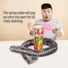 The Potato Chip Snake Can Jump Stage Magic Tricks Spring Snake Toy April Fool Day Halloween Party Jokes In A Can Gag Gift Prank