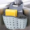 1pc Sink Hanging Drain Basket With Silicone Storage Box, Adjustable Shoulder Strap Drain Rack, Sponge Holder, Faucet Hanging Basket,Color Random