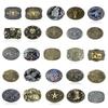 Creatively Relief Pattern Buckle Belt DIY Components Western Heavy Rock Style