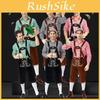 Deutsche Traditionelle Oktoberfest-Kleidung Bühnenkostüm für Herren mit Stilvollem Karoshirt