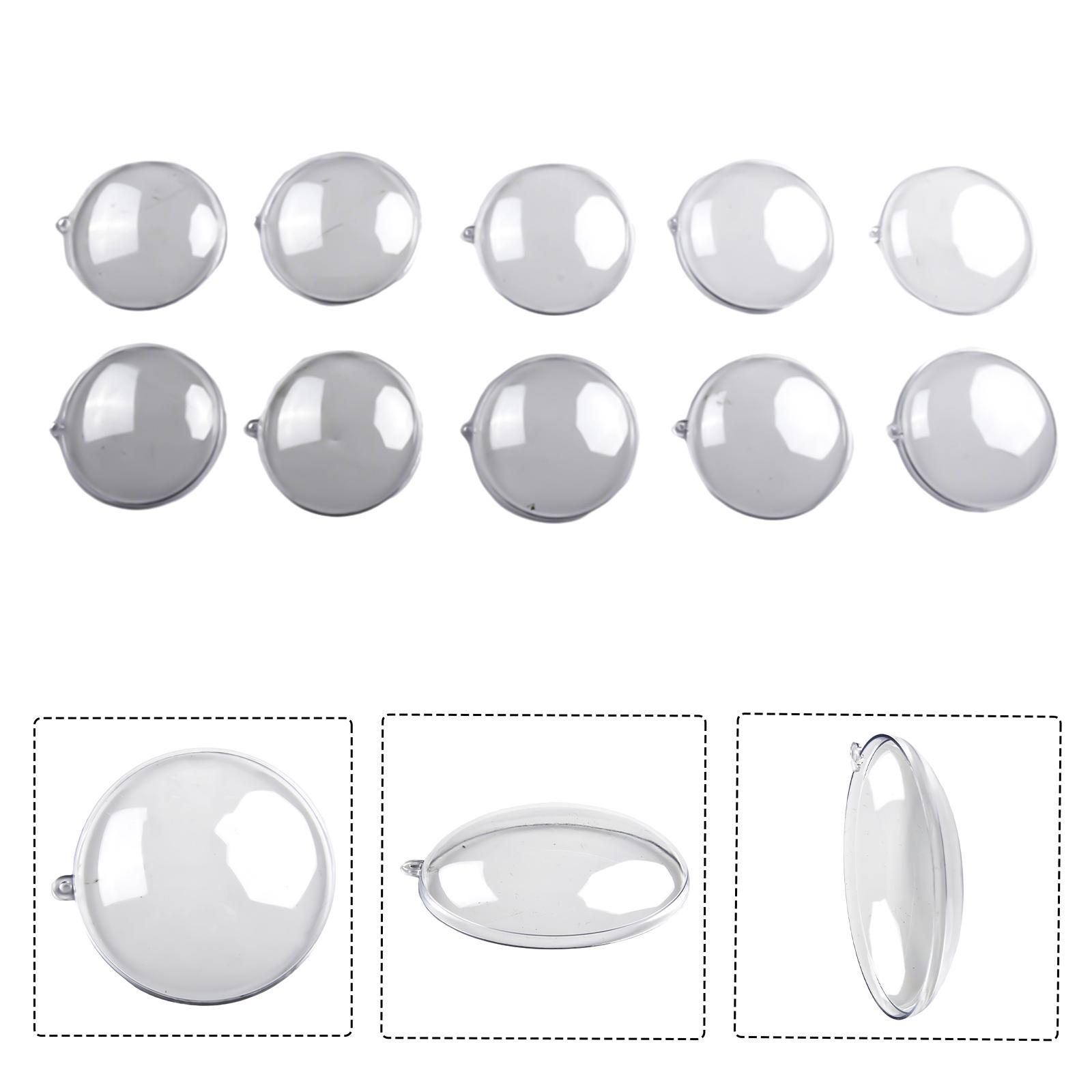

Clear Plastic Hollow Ornament Ball for Christmas Tree Decoration Home Party Display with Hanging Hole 7 cm 9 cm 11 cm Set of 10 7CM