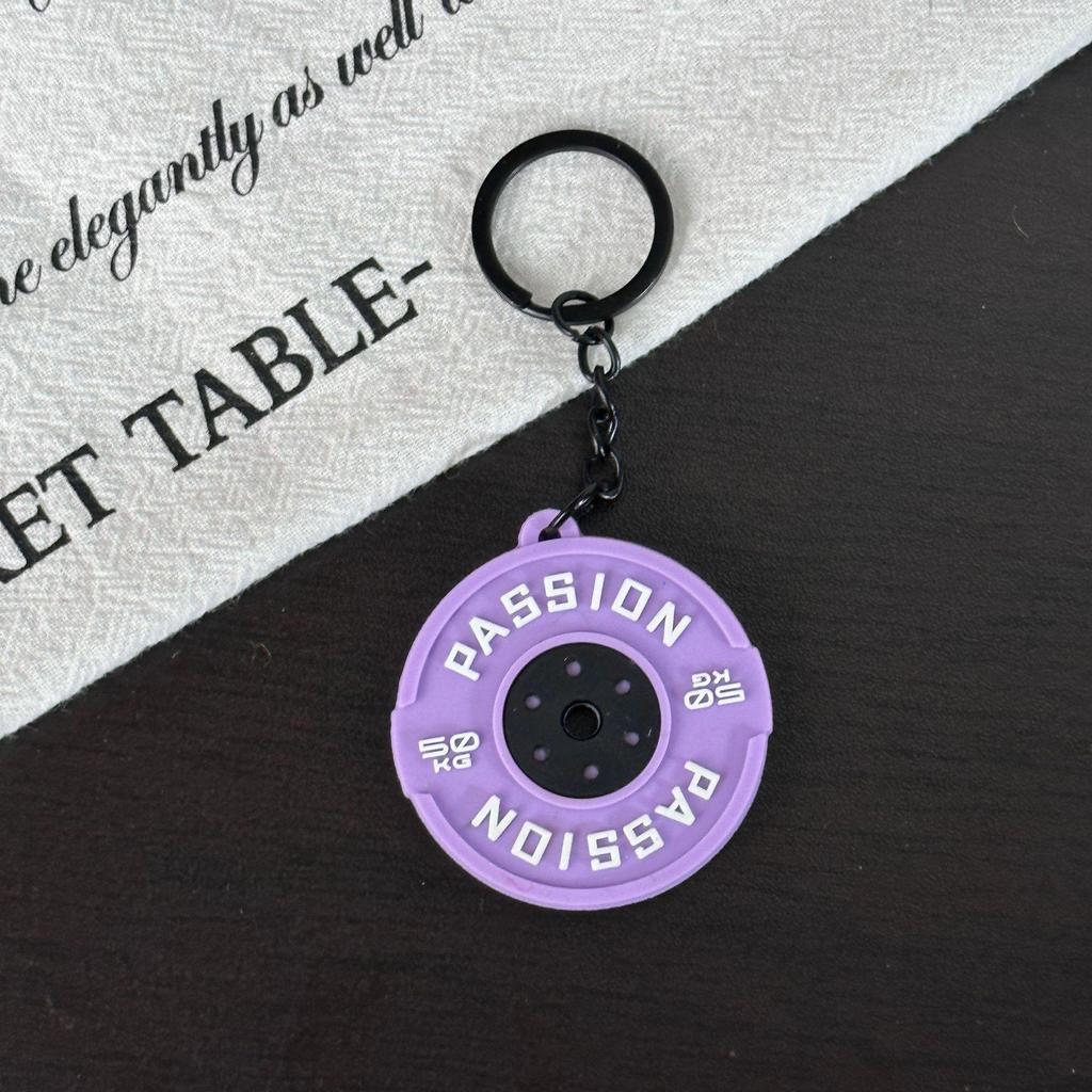Miu Series Mini Barbell & Dumbbell Plate Keychain Bag Charm