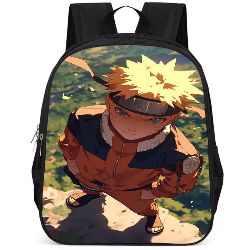 Naruto 15-inch Large Capacity Backpack Lightweight Oxford Cloth School Bag For Kids