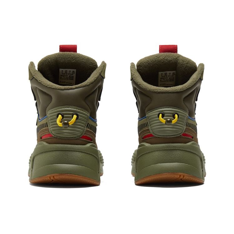 Puma Rs-X Mid C Militia Wtr Shock Absorption Non-Slip Mid-Top Sports Training Shoes Unisex Sneakers Olive 385521-01