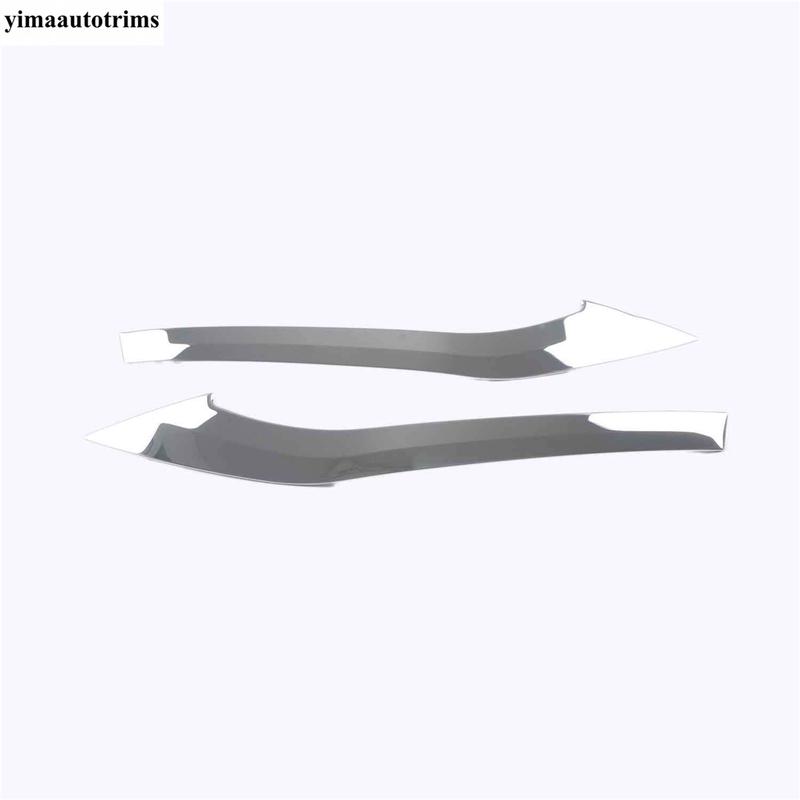 Front Rear Tail Bumper Fog Light Lamp Eyelid Eyebrow Strip Decor Cover Trim For Tesla Model Y  - 2024 Accessories Exterior