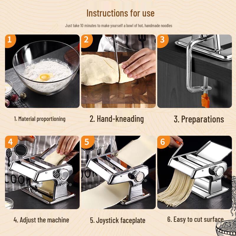Manual Stainless Steel Noodle Maker
