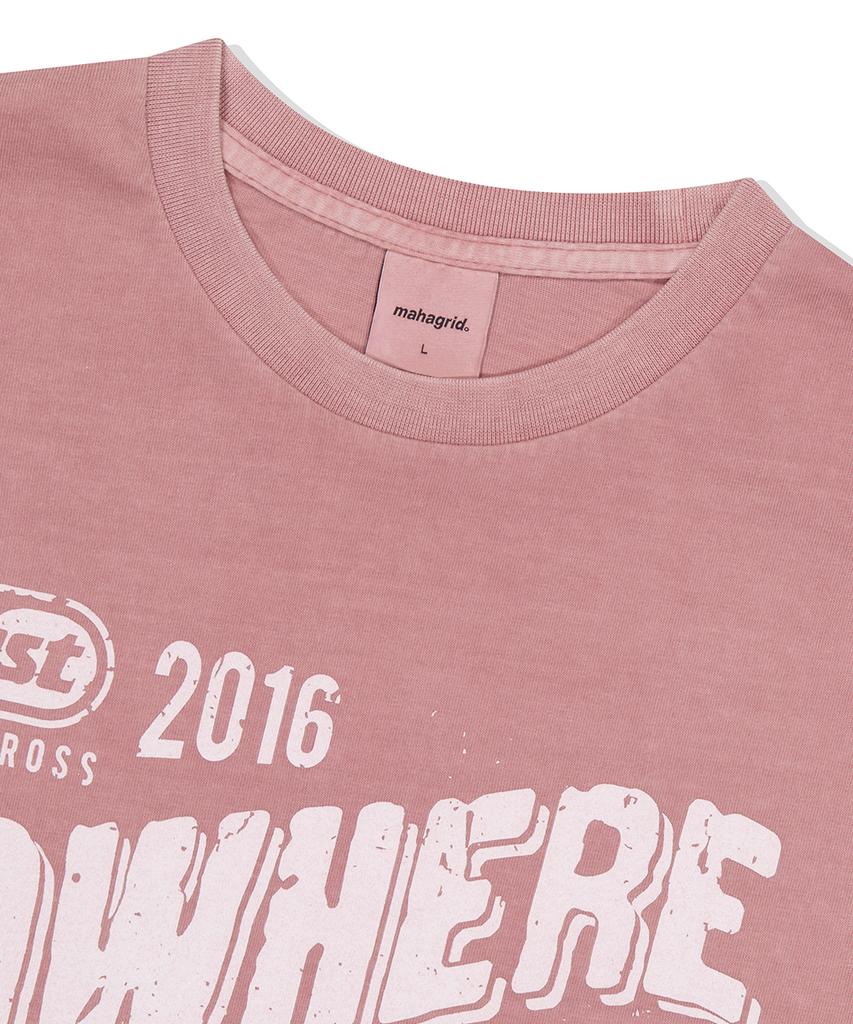 Maha Grid Dust Motorcross Pigment Ls Tee Pink(Mg2Efmt563A)