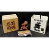 Used Toho Monster Netsuke Godzilla 1964 Wooden Box with Strap Mosgoji Godzilla Vs. Mothra
