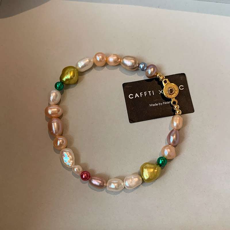 Natural Baroque Dopamine Colored Pearl Bracelet Women s Winter French Replica bracelet