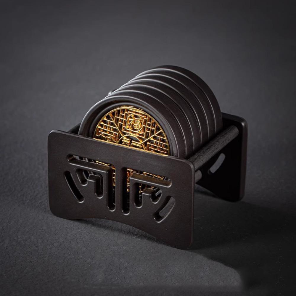 Anti-scalding Kung Fu Tea Coaster Chinese Style Tea Holder Household Tea Cup Holder  Home Use