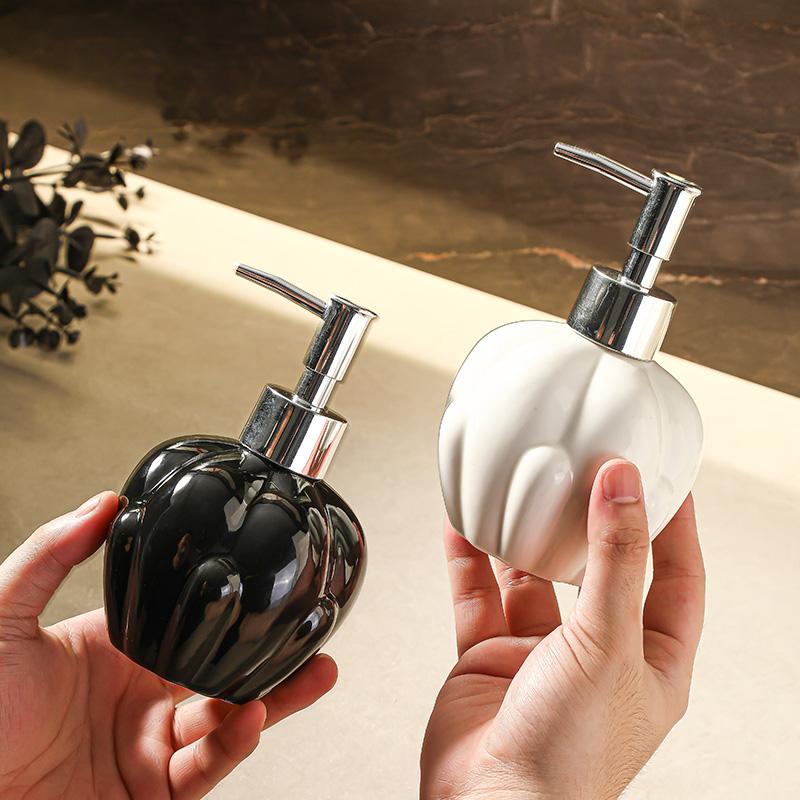 340ml high face value ceramic hand sanitizer bottle Hotel bathroom shower gel shampoo lotion separate bottles seifenspender
